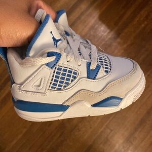 TD Boy Jordan 4 Military Blue 6c